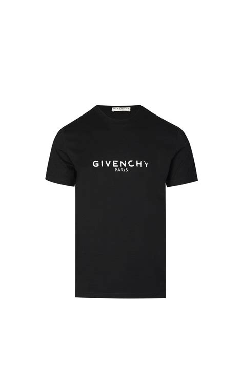 givenchy men's embossed metallic logo t-shirt|Givenchy distressed t shirt.